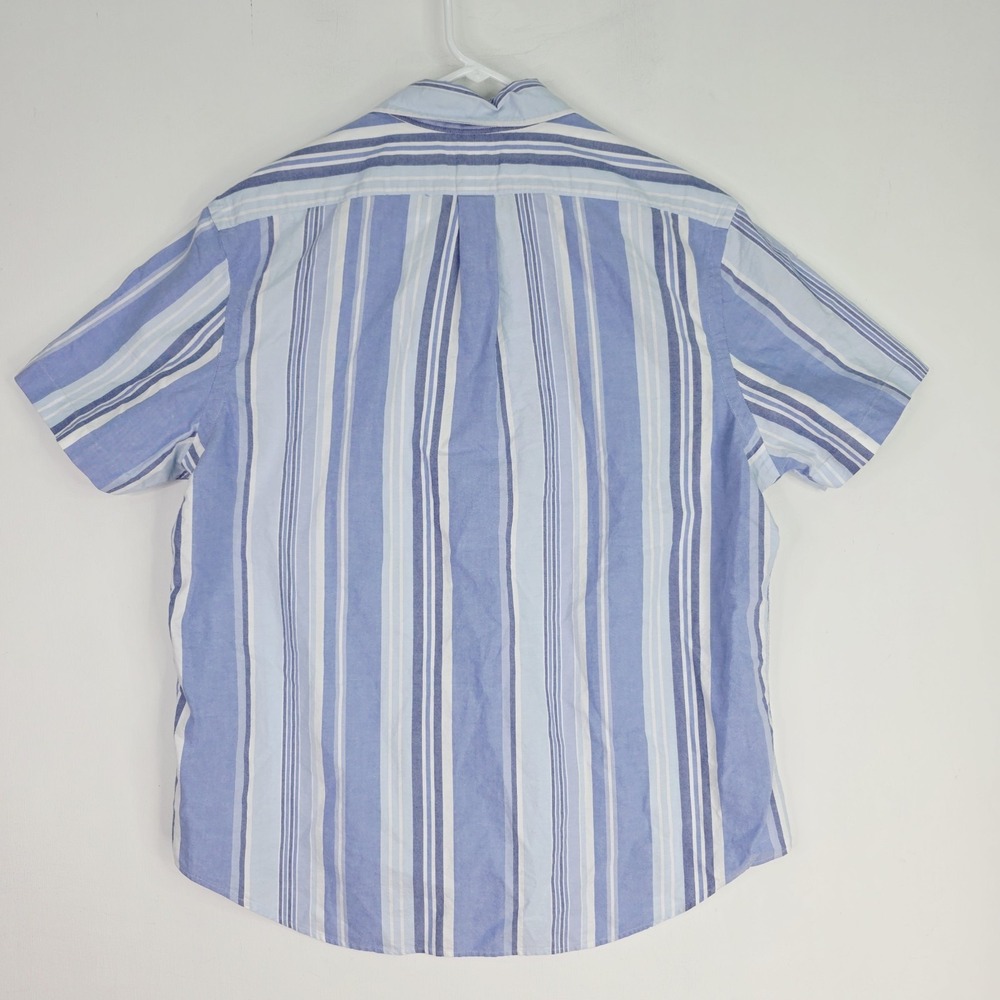 Polo Ralph Lauren Shirt Men's XL Blue Classic Fit Flesh Pony Button Short Sleeve - Picture 6 of 9